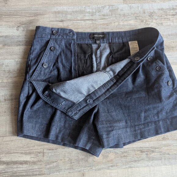 Banana Republic *  Women’s Button Front Nautical Shorts * Size 29/8 Regular - Picture 5 of 5